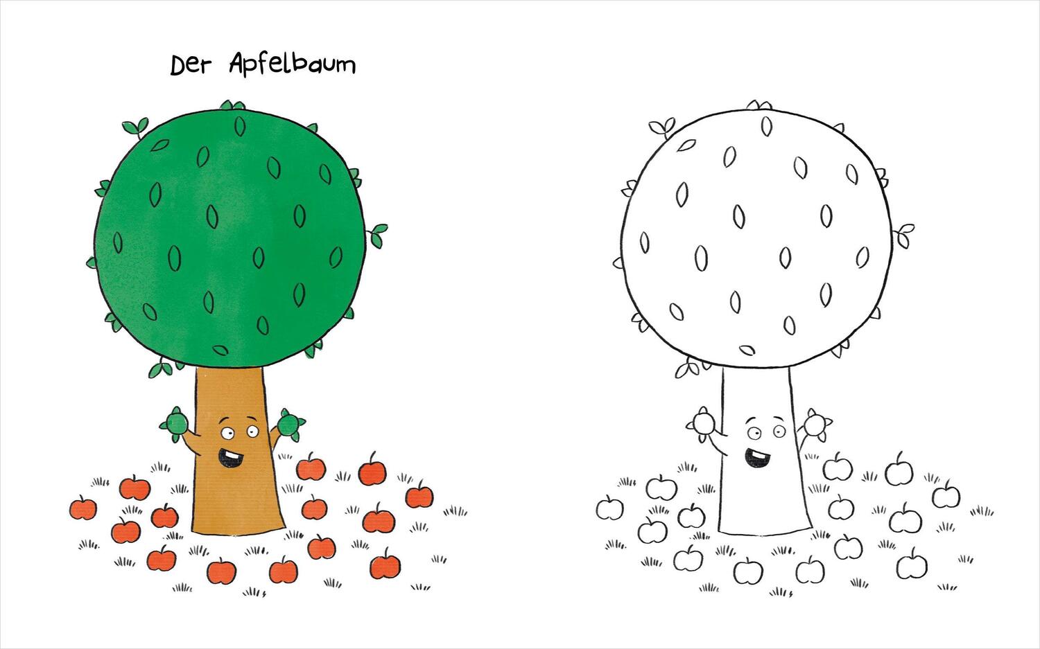 Bild: 9783809446293 | Schüttel den Apfelbaum - Malbuch | Nico Sternbaum | Taschenbuch | 2023