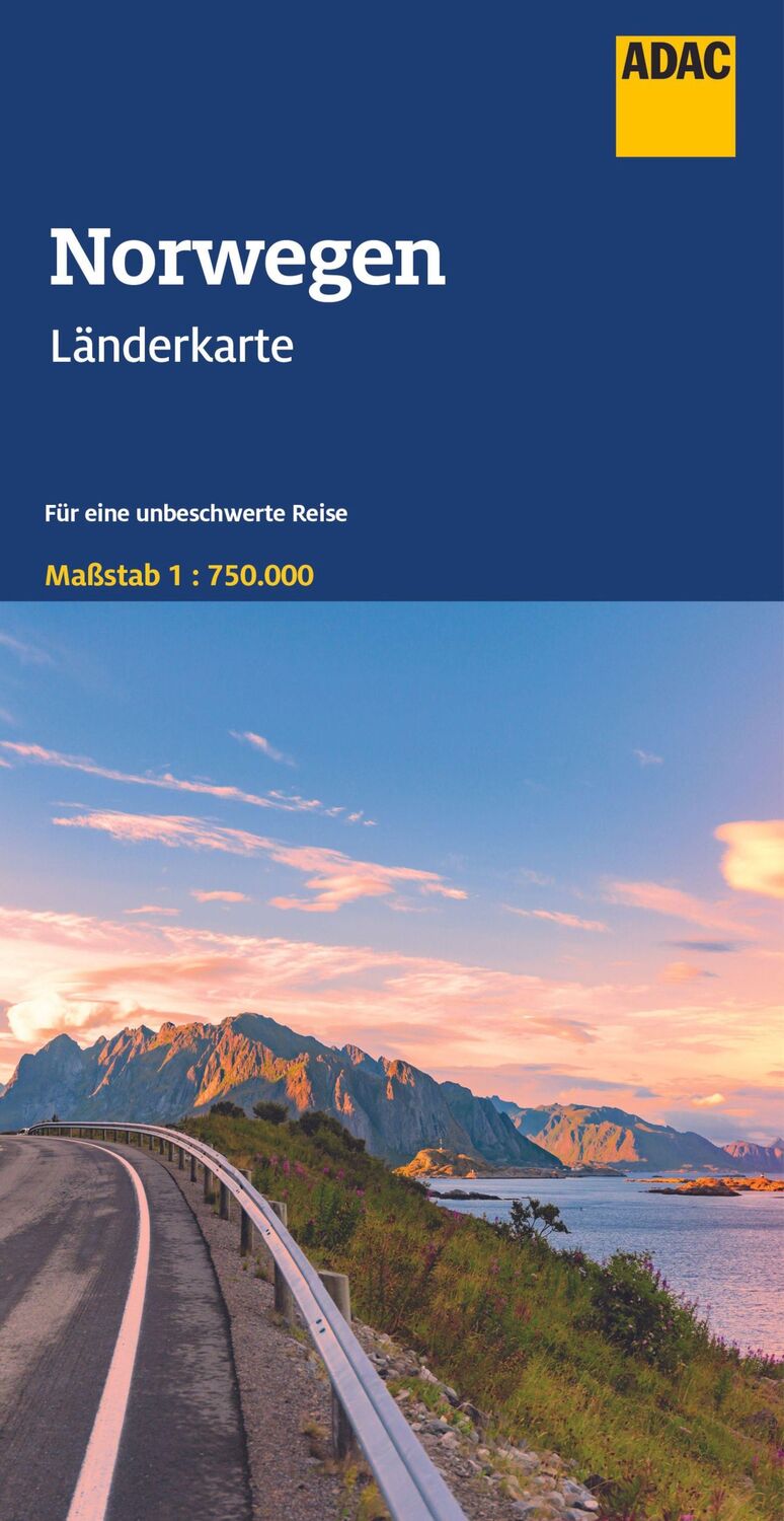 Cover: 9783826423406 | ADAC Länderkarte Norwegen 1:750.000 | (Land-)Karte | ADAC LänderKarte