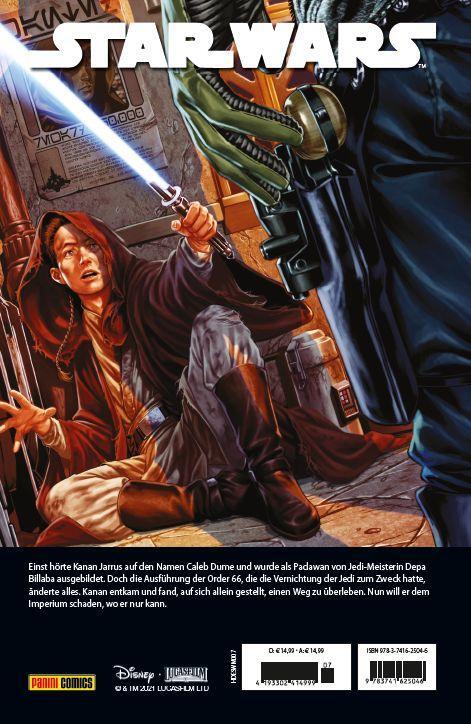 Rückseite: 9783741625046 | Star Wars Marvel Comics-Kollektion | Bd. 7: Kanan: Der letzte Padawan