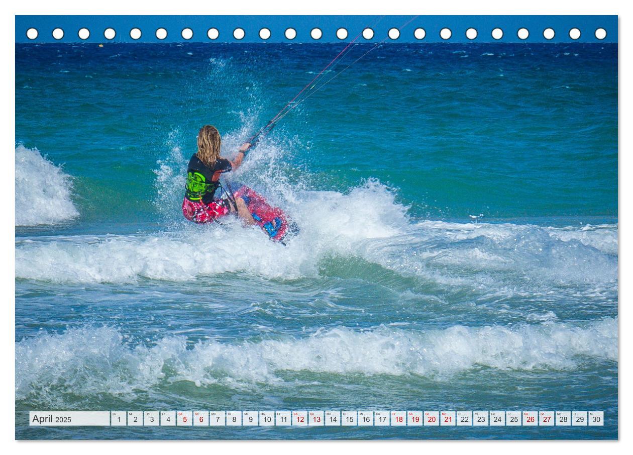 Bild: 9783435099788 | Faszination Kitesurfen (Tischkalender 2025 DIN A5 quer), CALVENDO...