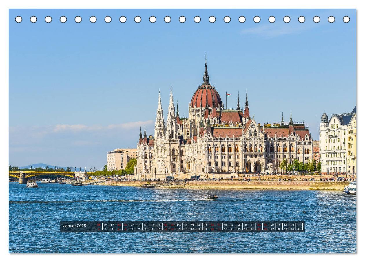 Bild: 9783435143658 | Budapest - Die Stadt an der Donau (Tischkalender 2025 DIN A5 quer),...