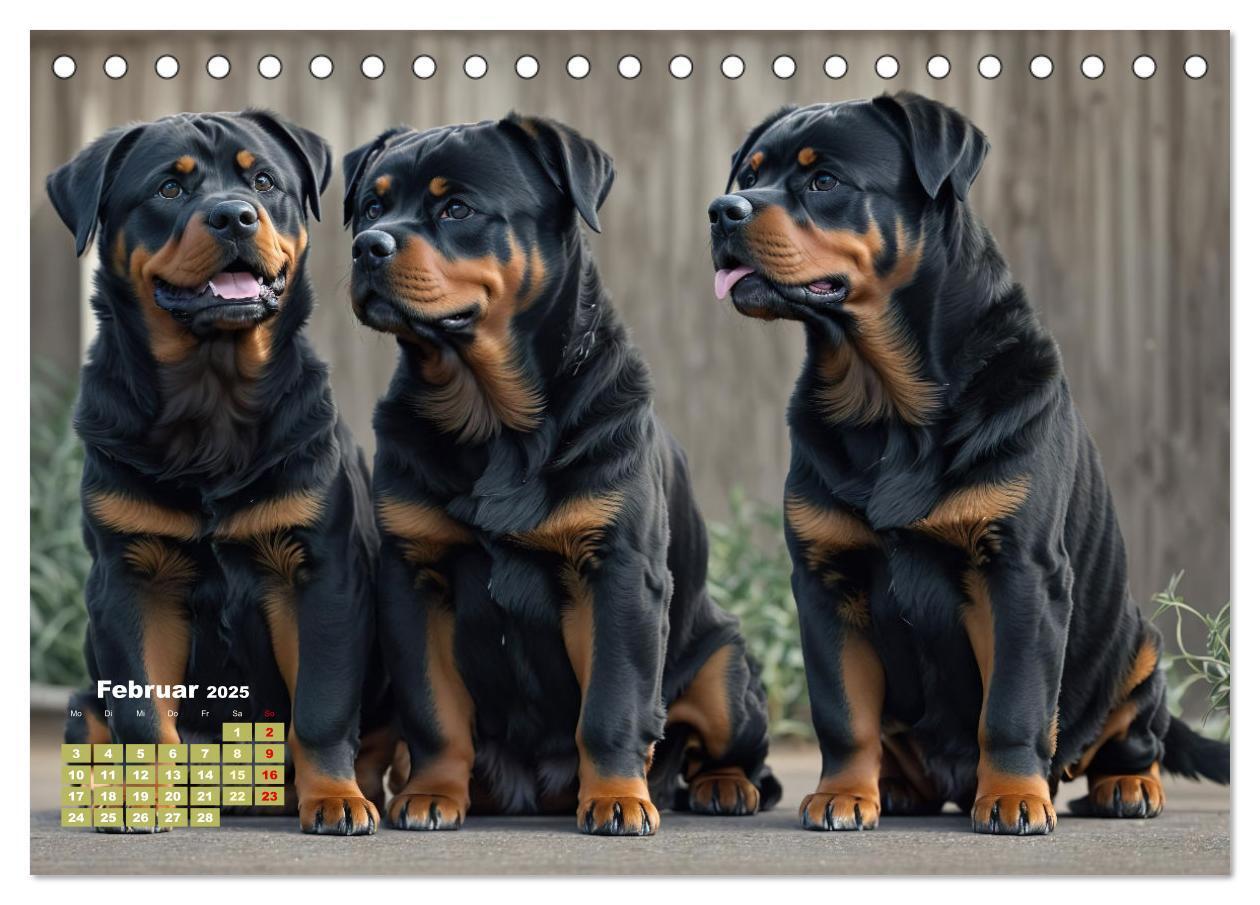 Bild: 9783383846434 | Majestätische Rottweiler: Ein Jahr voller Kraft und Loyalität...