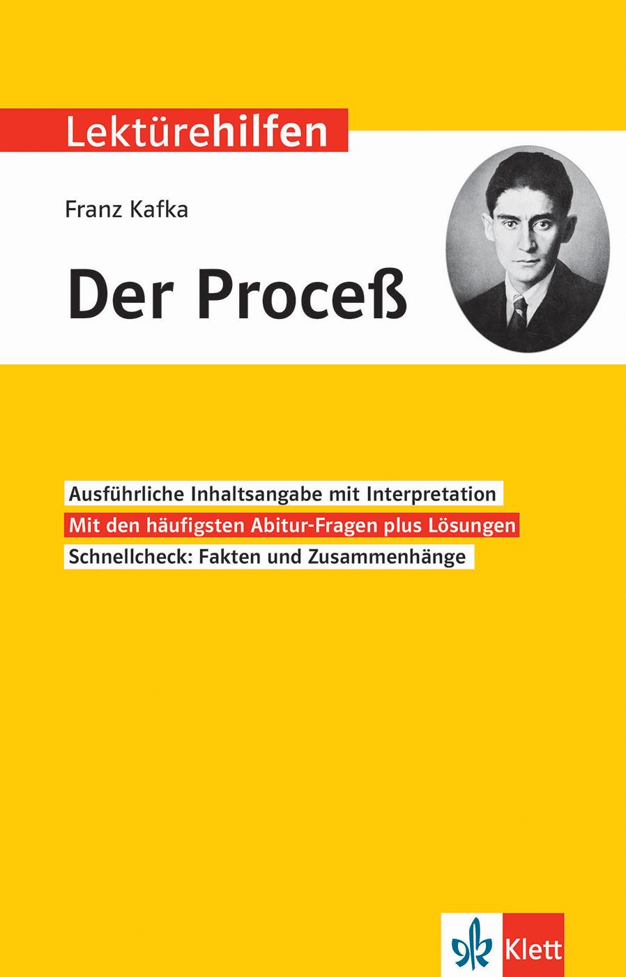 Cover: 9783129231494 | Klett Lektürehilfen Franz Kafka, "Der Proceß" | Thomas Gräff | Buch