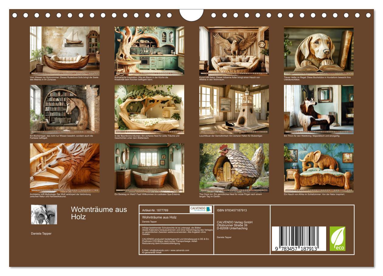 Bild: 9783457187913 | Wohnträume aus Holz (Wandkalender 2025 DIN A4 quer), CALVENDO...