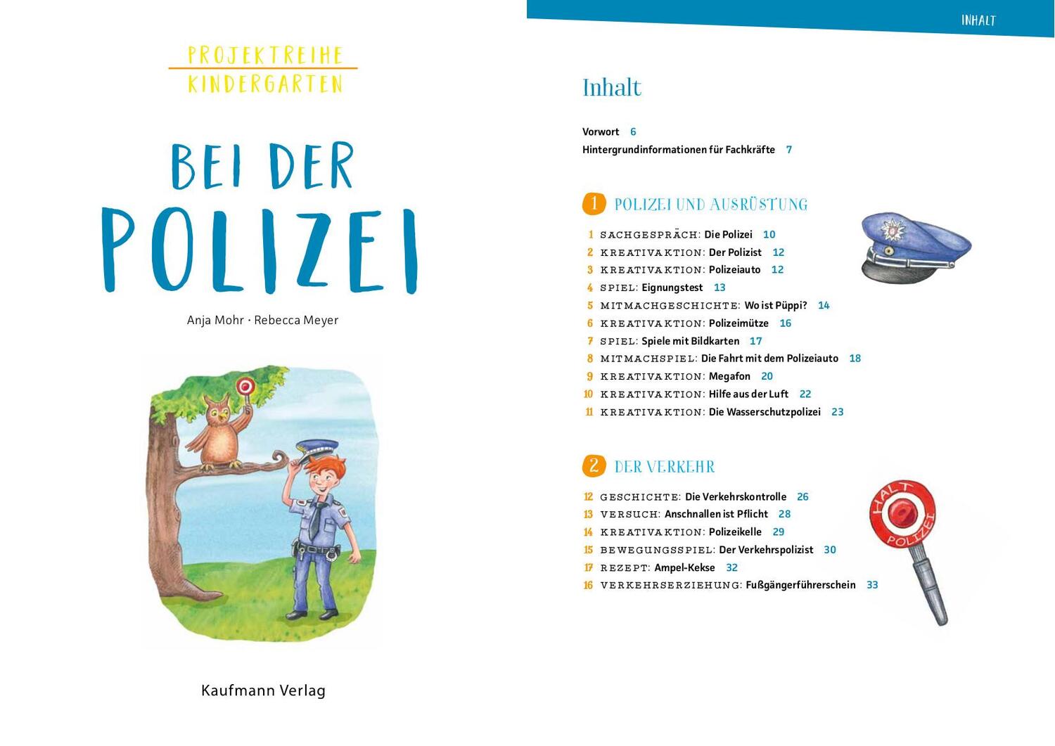 Bild: 9783780651396 | Projektreihe Kindergarten - Bei der Polizei | Anja Mohr | Taschenbuch