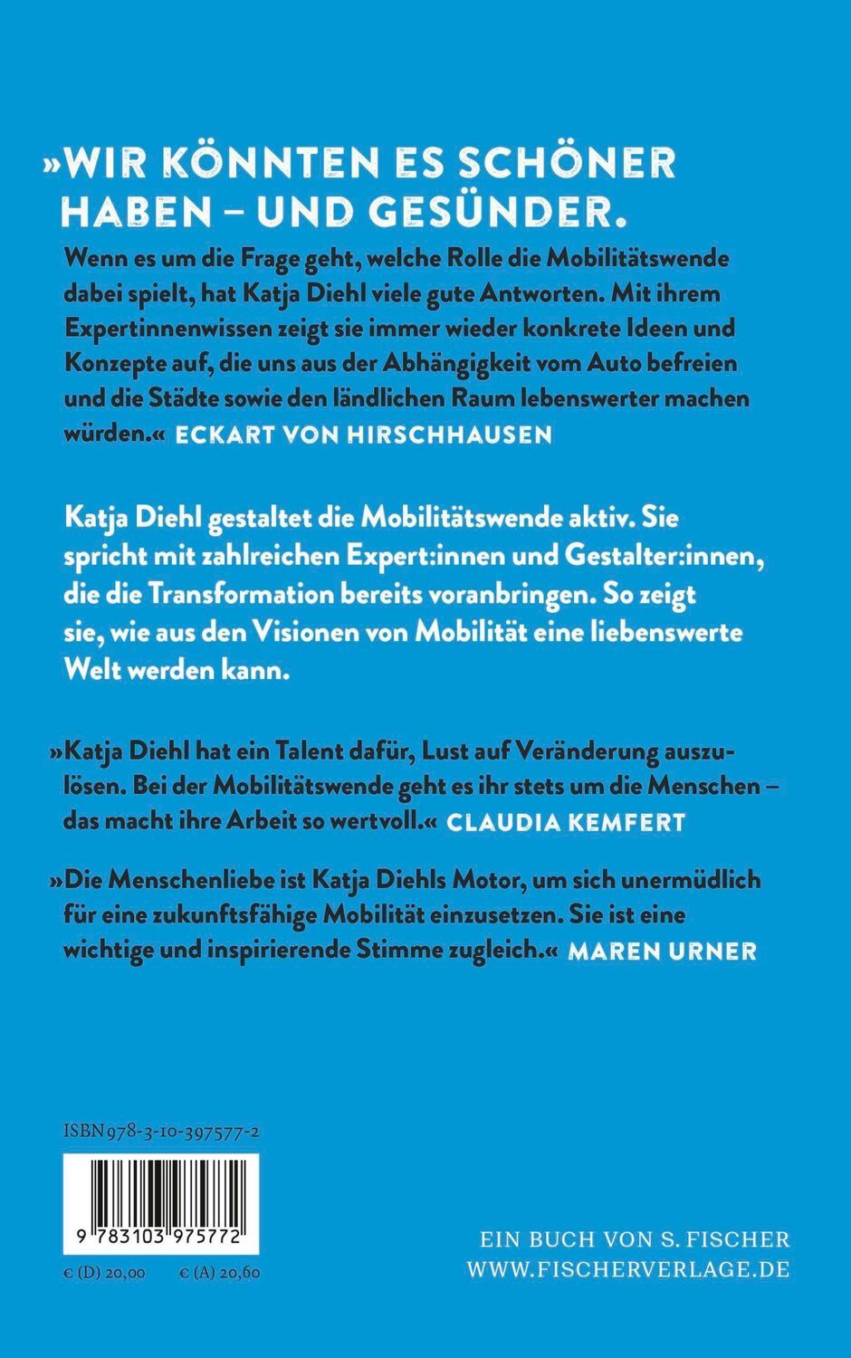 Rückseite: 9783103975772 | Raus aus der AUTOkratie - rein in die Mobilität von morgen! | Diehl