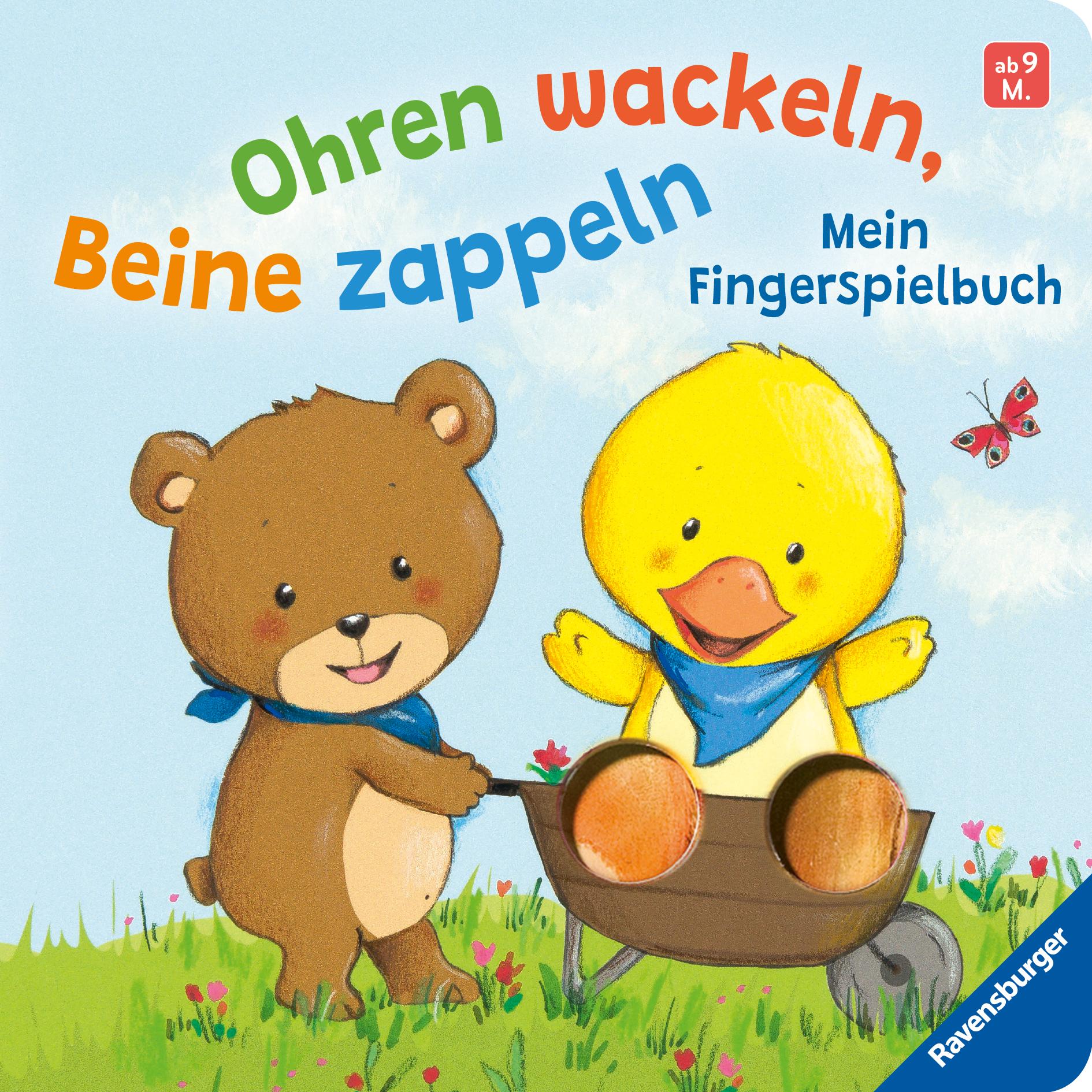 Cover: 9783473421534 | Ohren wackeln, Beine zappeln: Mein Fingerspielbuch. Babybuch ab 9...