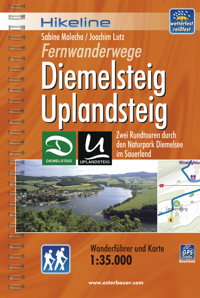 Cover: 9783850005210 | Hikeline Wanderführer Fernwanderwege Diemelsteig, Uplandsteig | Buch