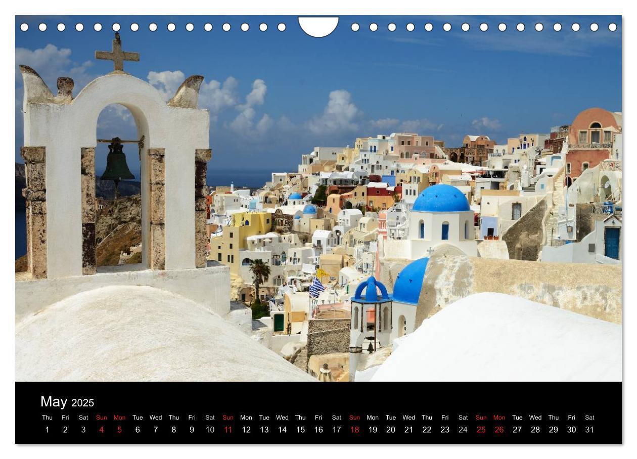 Bild: 9781325993161 | Santorini - Island in the Agean Sea (Wall Calendar 2025 DIN A4...