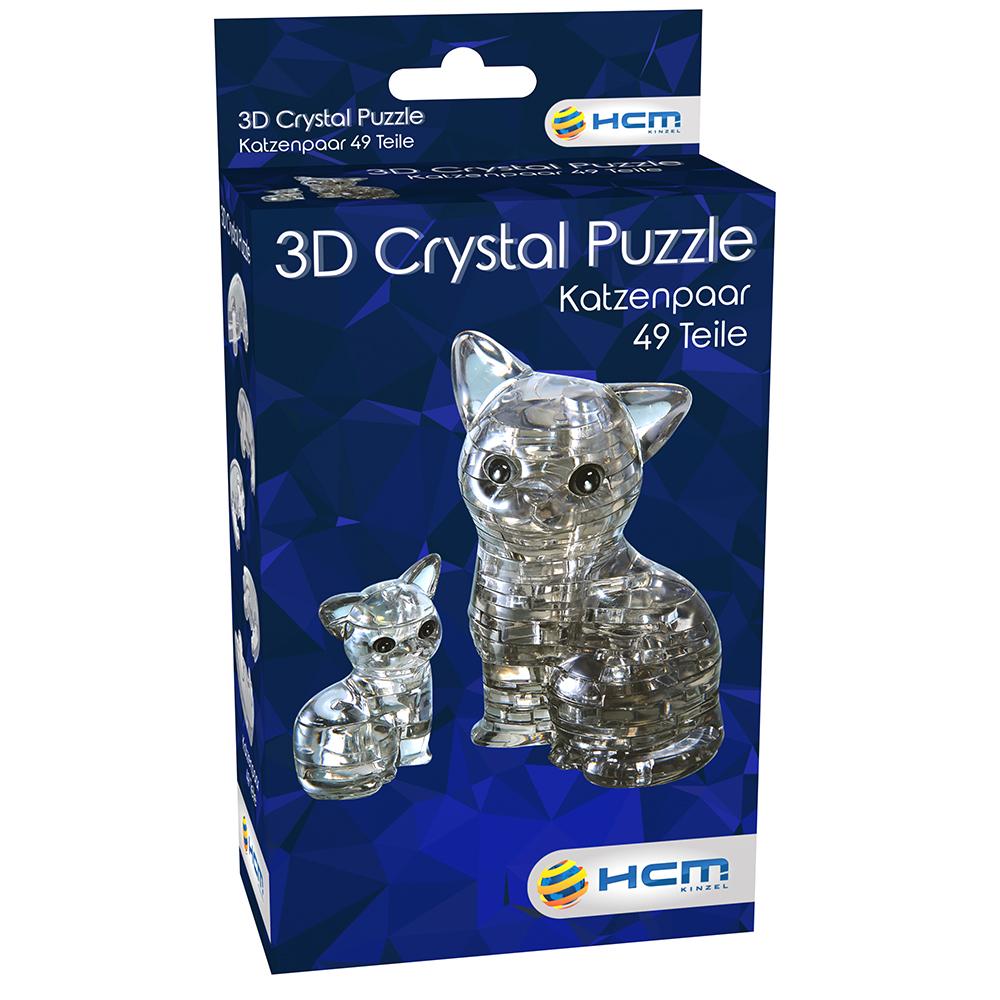 Cover: 4018928591278 | Crystal Puzzle - Katzenpaar - 49 Teile | Spiel | 59127 | Deutsch