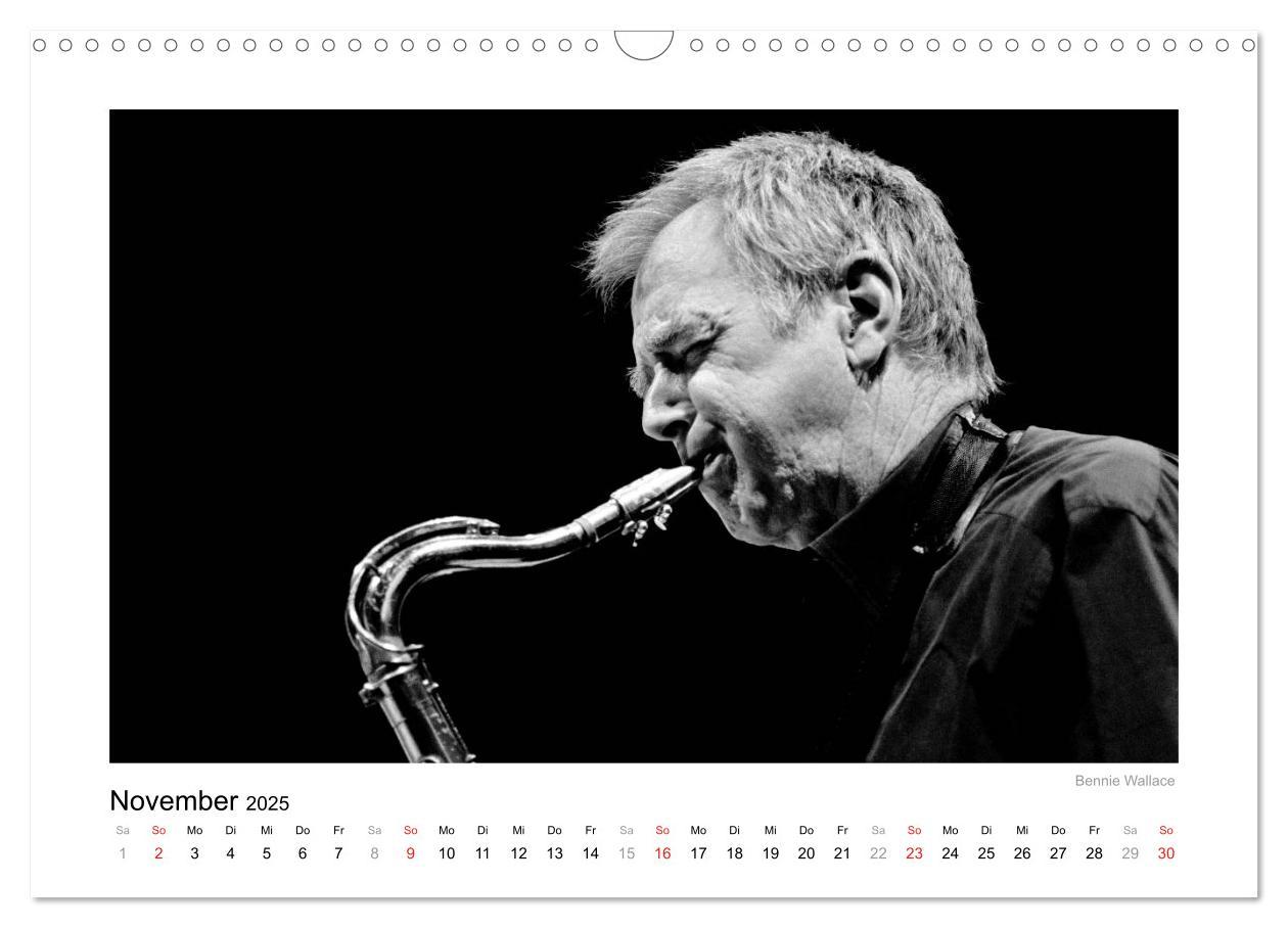 Bild: 9783435839513 | Jazztime (Wandkalender 2025 DIN A3 quer), CALVENDO Monatskalender