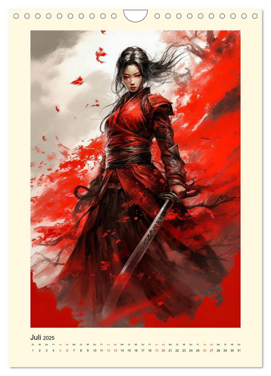 Bild: 9783435844371 | Samurai Amazonen (Wandkalender 2025 DIN A4 hoch), CALVENDO...