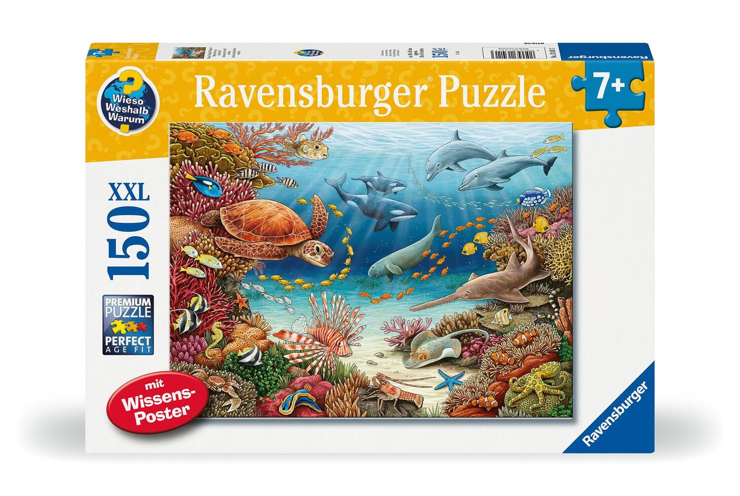 Cover: 4005556134113 | Ravensburger Kinderpuzzle 13411 - Meerestiere am Korallenriff -...