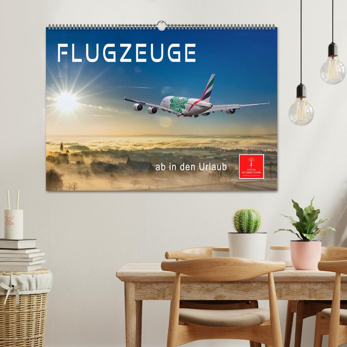 Bild: 9783383963469 | Flugzeuge - ab in den Urlaub (Wandkalender 2025 DIN A2 quer),...