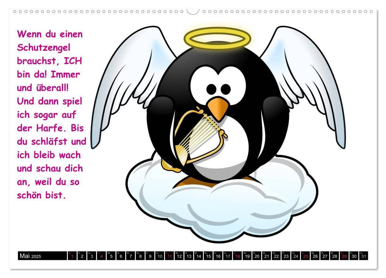 Bild: 9783435713028 | Pinguin-Elfe (hochwertiger Premium Wandkalender 2025 DIN A2 quer),...