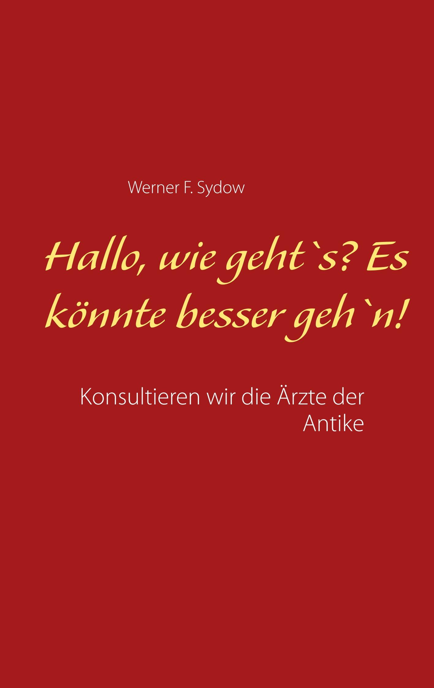 Cover: 9783750452428 | Hallo, wie geht`s? Es könnte besser geh`n! | Werner F. Sydow | Buch