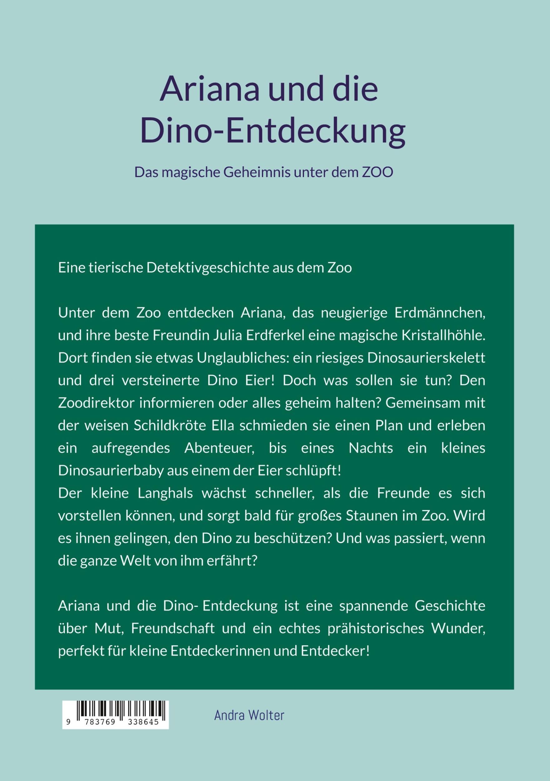 Rückseite: 9783769338645 | Ariana und die Dino-Entdeckung | Ariana und die Dino-Entdeckung | Buch