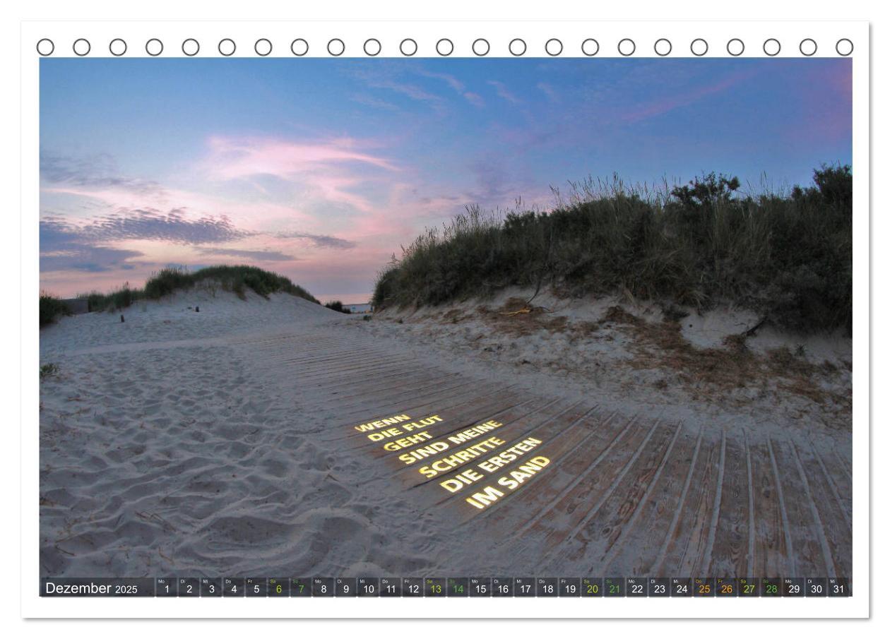 Bild: 9783435212064 | OP LANGEOOG (Tischkalender 2025 DIN A5 quer), CALVENDO Monatskalender