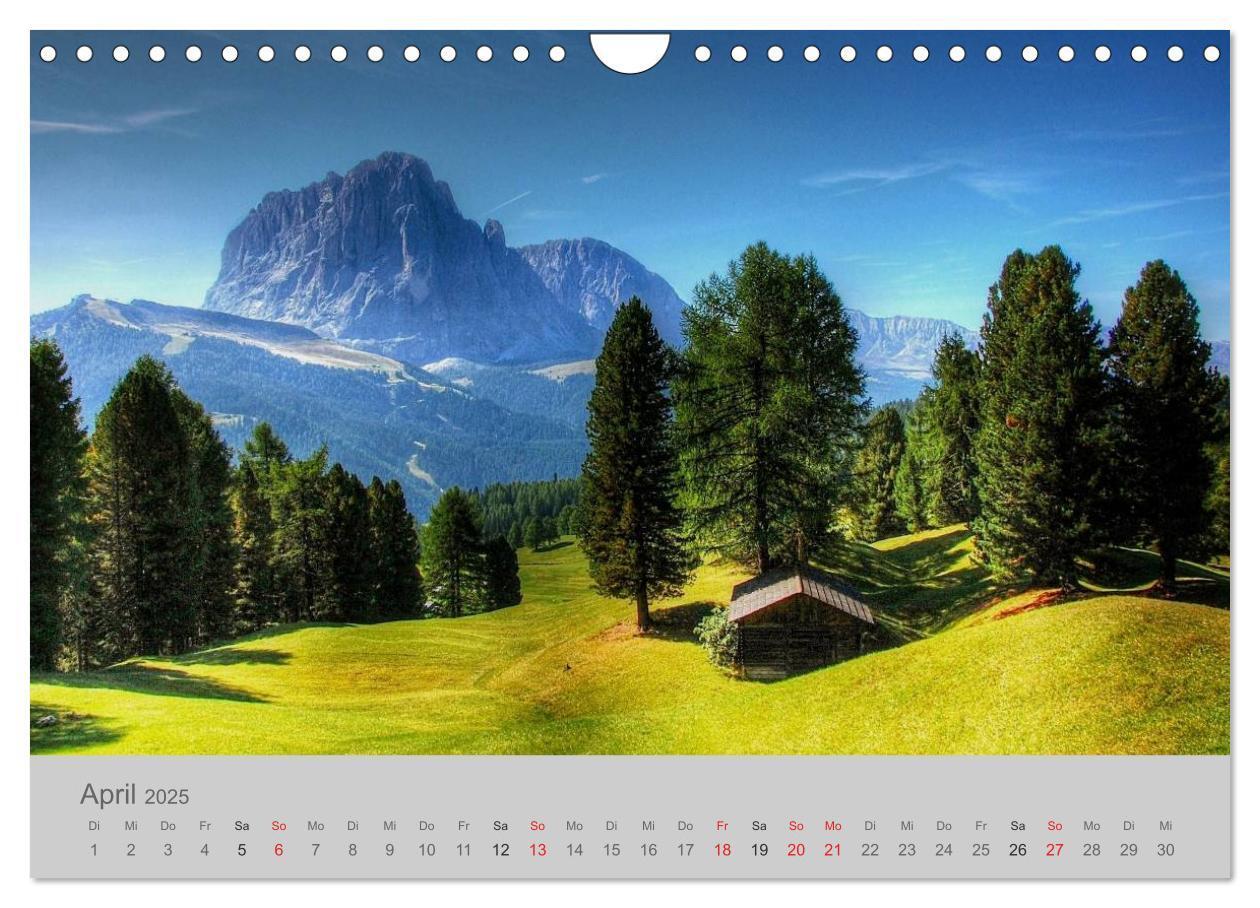 Bild: 9783435809486 | Südtirol - Gröden und Alta Badia (Wandkalender 2025 DIN A4 quer),...