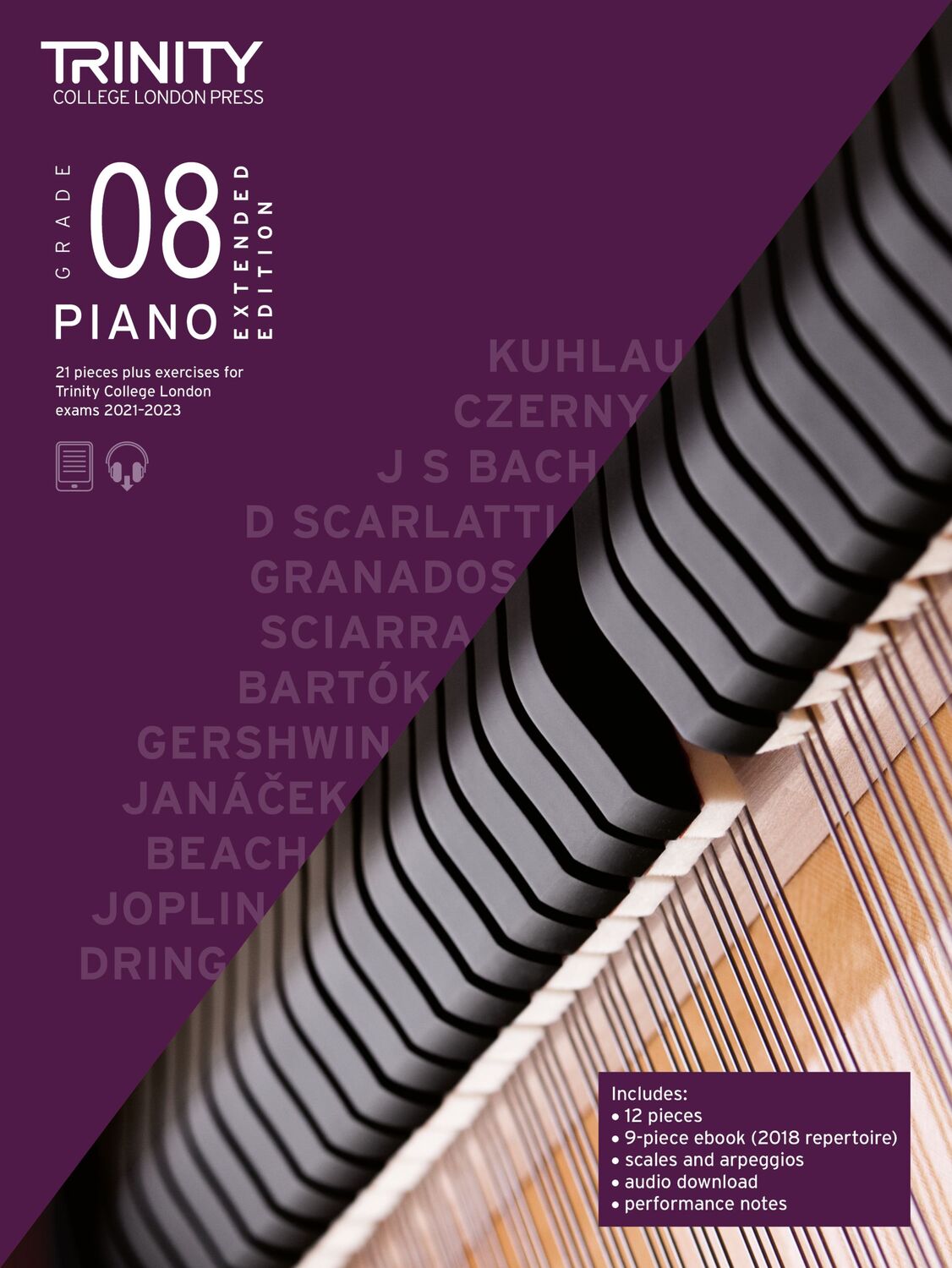 Cover: 9780857369369 | Piano Exam Pieces &amp; Exercises 21-23 Grade 8 Ext Ed | London | Deutsch