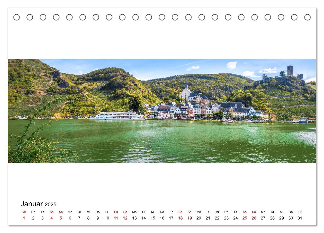 Bild: 9783435184774 | Mosel im Panorama (Tischkalender 2025 DIN A5 quer), CALVENDO...