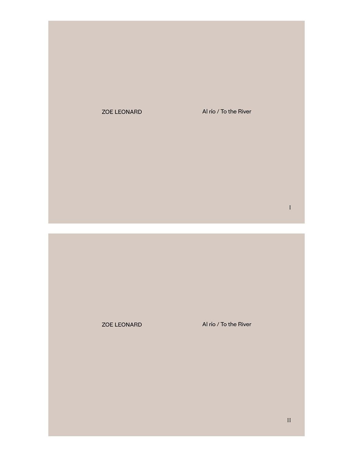 Cover: 9783775748780 | Zoe Leonard | Al río / To the River | Jean | Taschenbuch | 552 S.