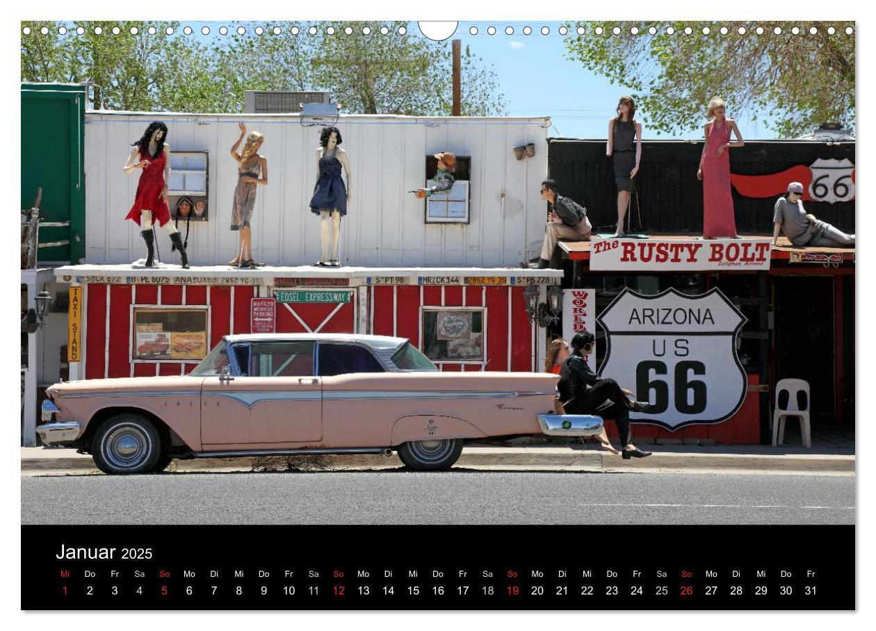 Bild: 9783435791385 | Route 66 im Südwesten (Wandkalender 2025 DIN A3 quer), CALVENDO...