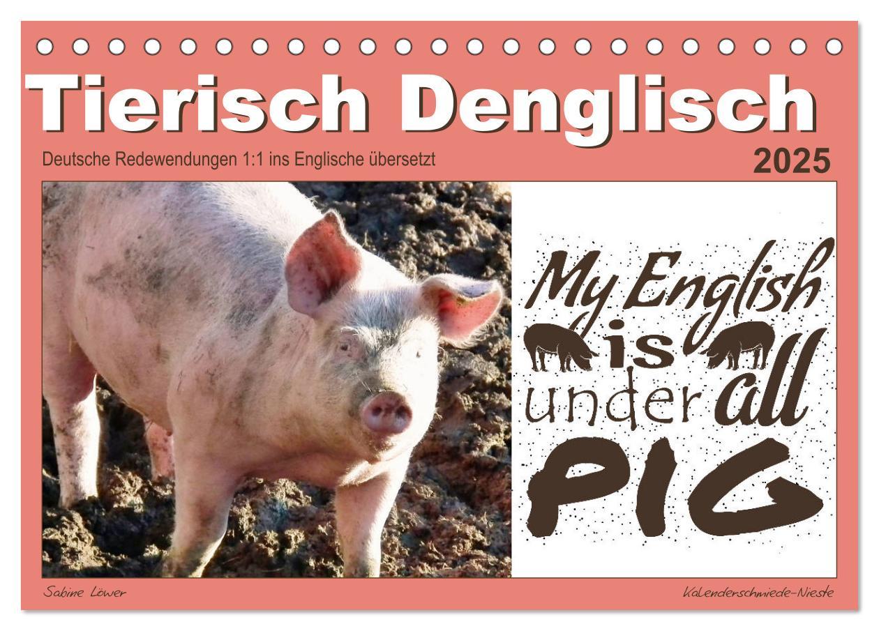 Cover: 9783435131662 | Tierisch Denglisch (Tischkalender 2025 DIN A5 quer), CALVENDO...