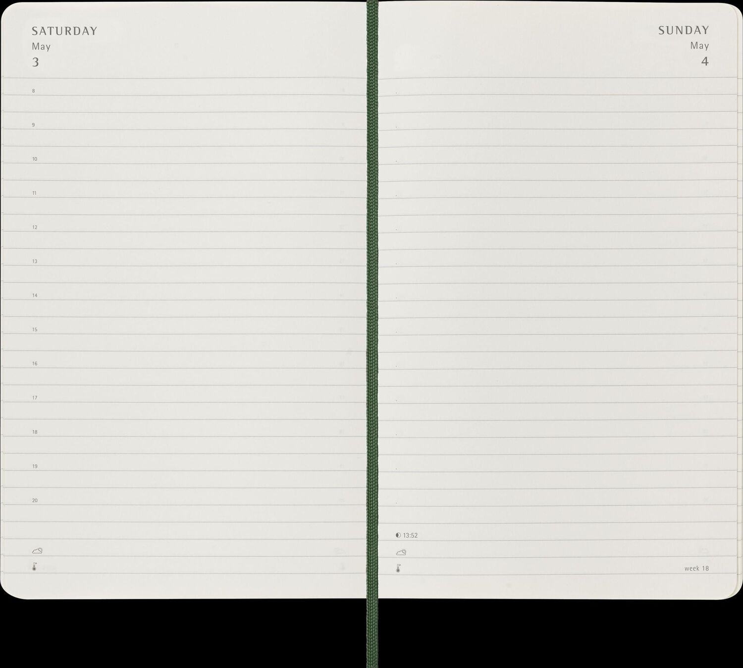 Bild: 8056999270780 | Moleskine 12 Monate Tageskalender 2025, Large/A5, 1 Tag = 1 Seite,...