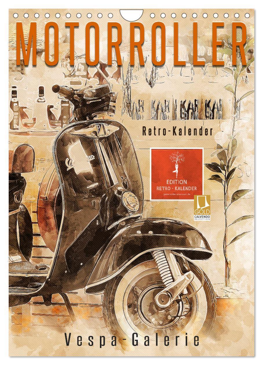 Cover: 9783435931255 | Motorroller - Vespa Galerie (Wandkalender 2025 DIN A4 hoch),...