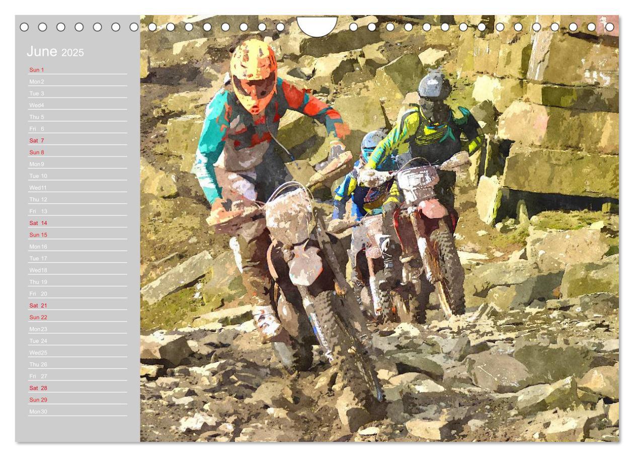 Bild: 9781325952175 | ENDURO RACING 2 (Wall Calendar 2025 DIN A4 landscape), CALVENDO 12...