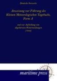 Cover: 9783954270583 | Anweisung zur Führung des Kleinen Meteorologischen Tagebuchs, Form A