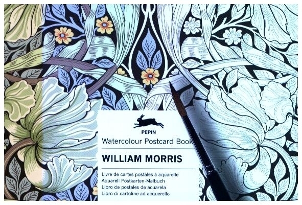 Cover: 9789460096402 | William Morris | Watercolour Postcard Book / Postkarten - Malbuch