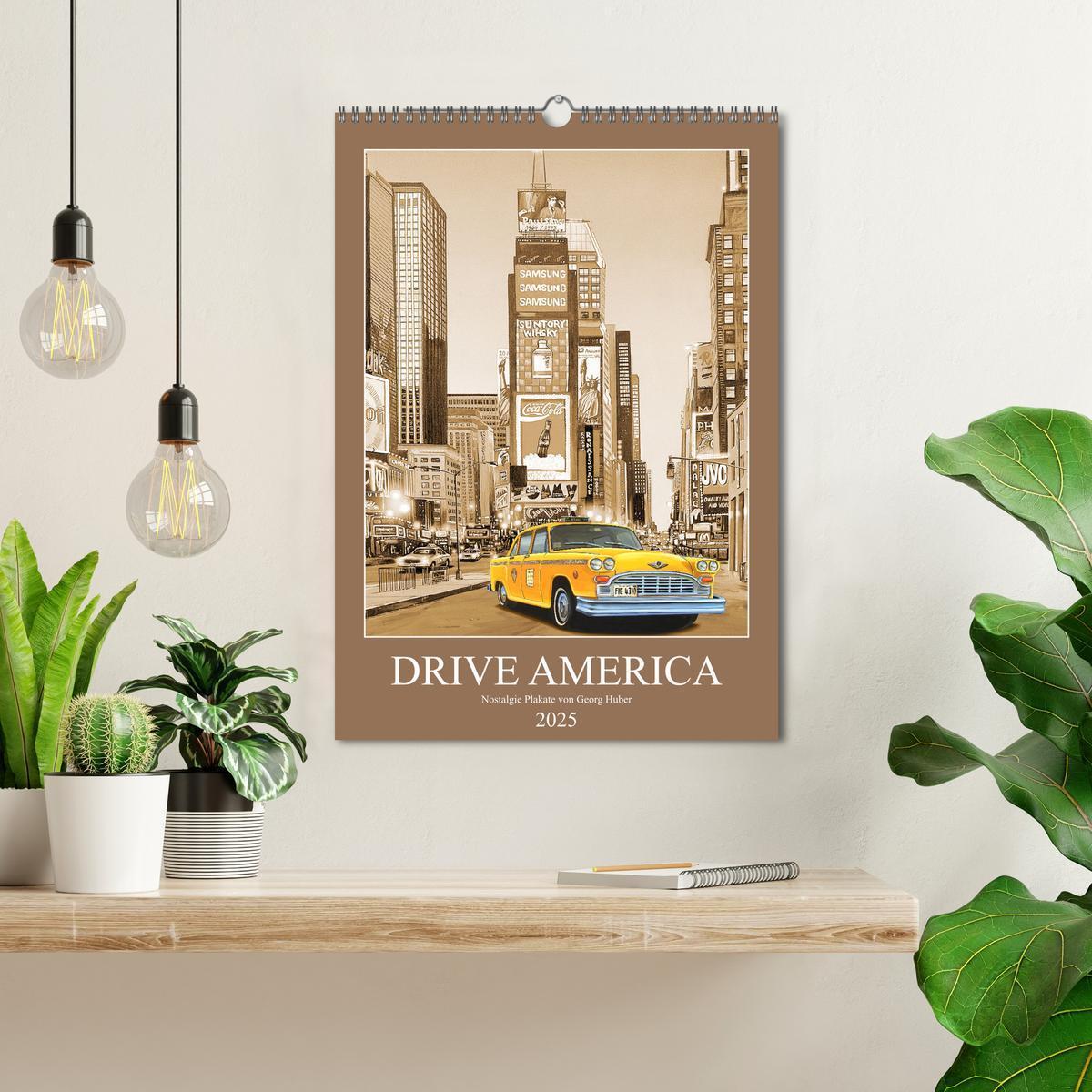 Bild: 9783435909872 | Drive America Plakate (Wandkalender 2025 DIN A3 hoch), CALVENDO...