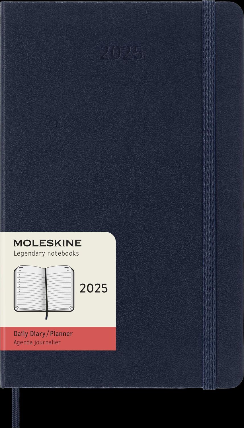 Bild: 8056999270124 | Moleskine 12 Monate Tageskalender 2025, Large/A5, 1 Tag = 1 Seite,...