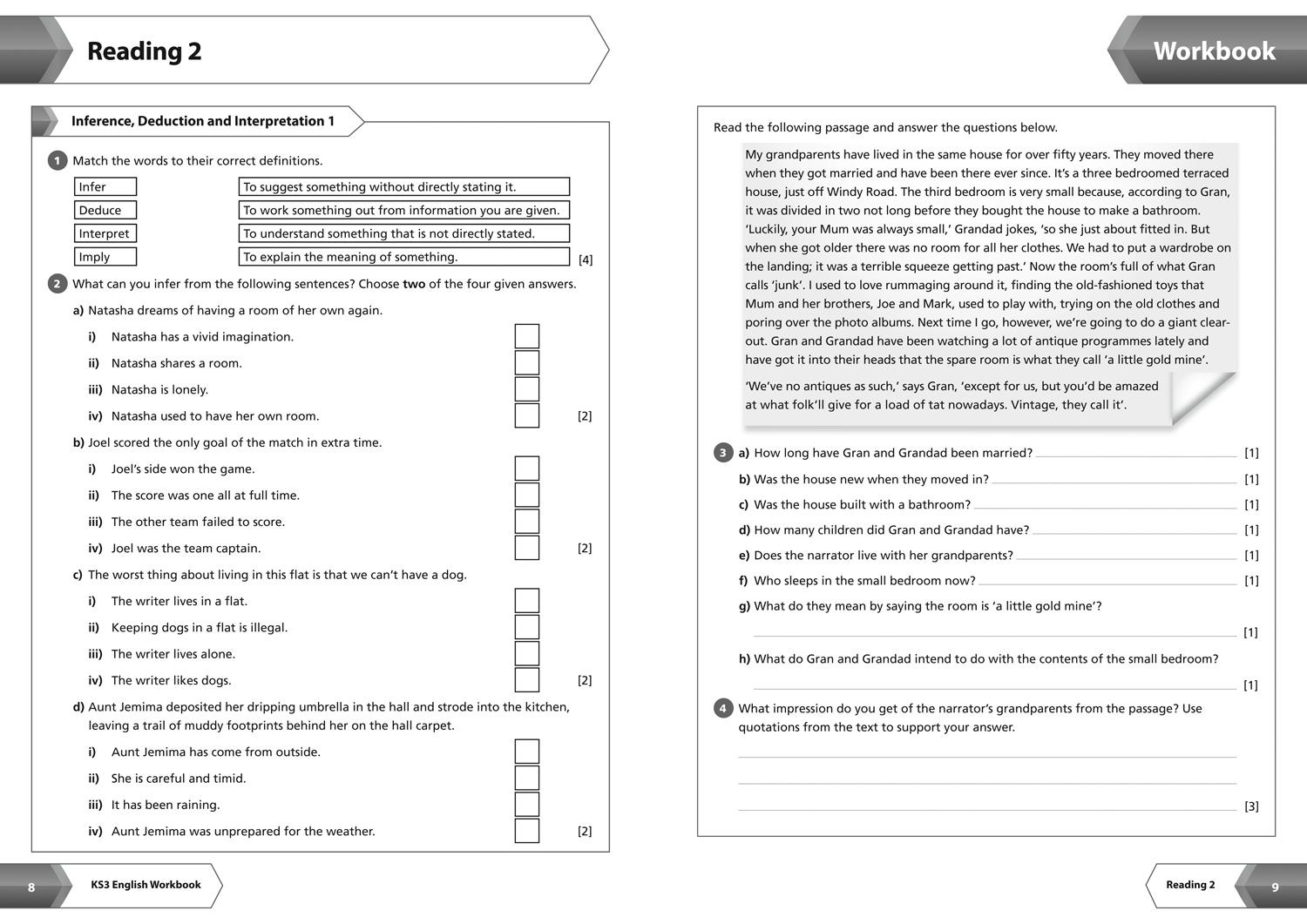 Bild: 9780008399917 | KS3 English Workbook | Ideal for Years 7, 8 and 9 | Collins KS3 | Buch