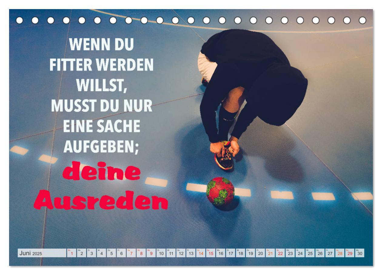 Bild: 9783435116492 | Positive Gedanken - Motivation und Handball (Tischkalender 2025 DIN...