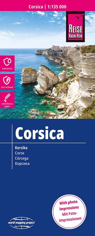 Cover: 9783831772926 | Reise Know-How Landkarte Korsika / Corsica (1:135.000) | (Land-)Karte