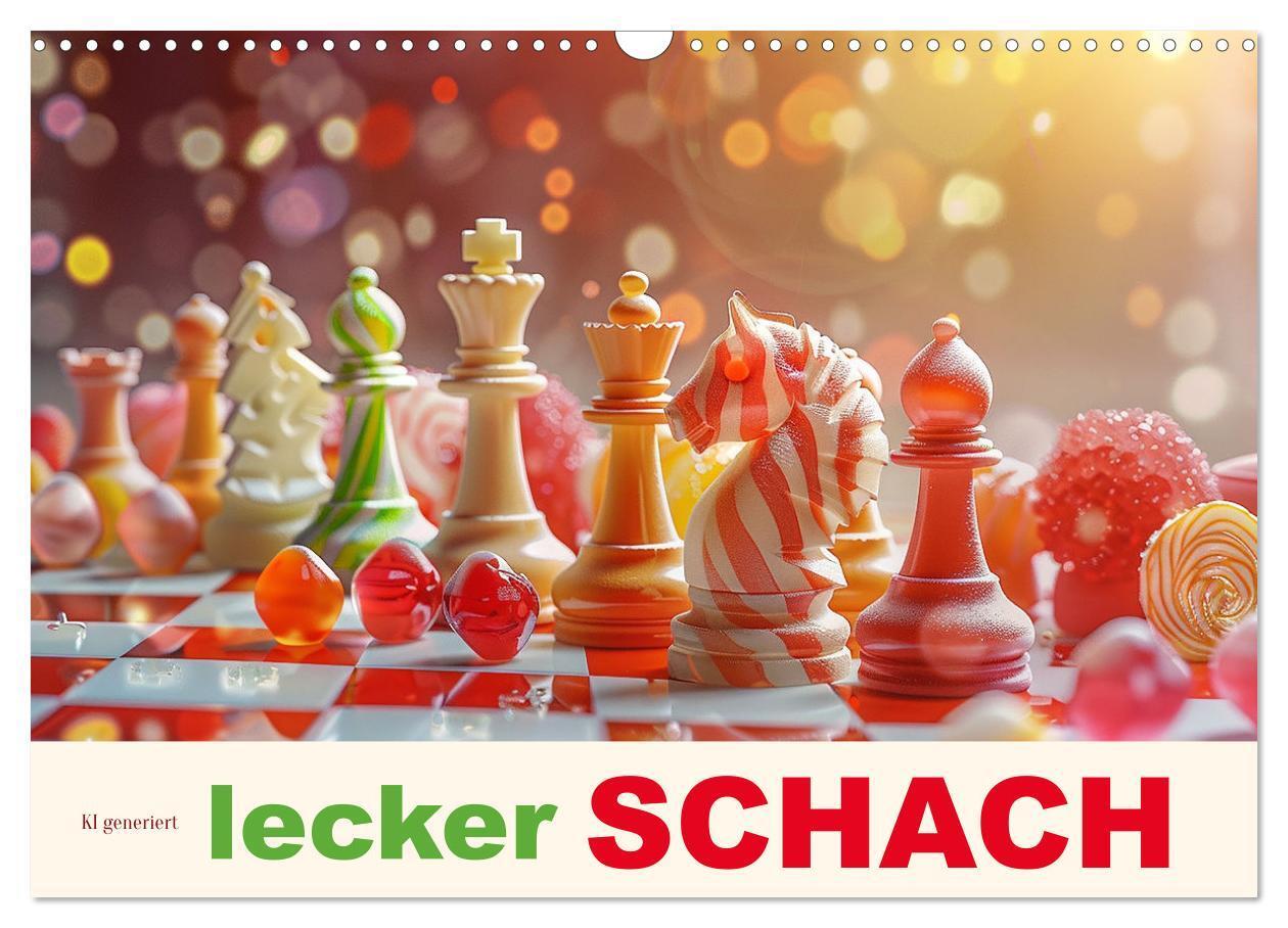 Cover: 9783383790317 | Lecker Schach (Wandkalender 2025 DIN A3 quer), CALVENDO Monatskalender