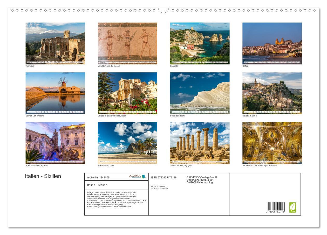 Bild: 9783435172146 | Italien - Sizilien (Wandkalender 2025 DIN A2 quer), CALVENDO...