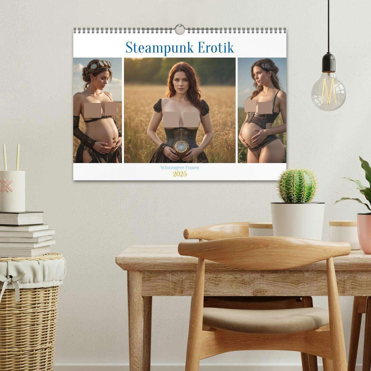 Bild: 9783457148761 | Steampunk Erotik - Schwangere Frauen (Wandkalender 2025 DIN A3...