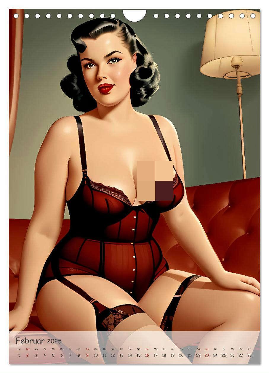 Bild: 9783383808449 | Pin-up Girls - Retro Glamour (Wandkalender 2025 DIN A4 hoch),...