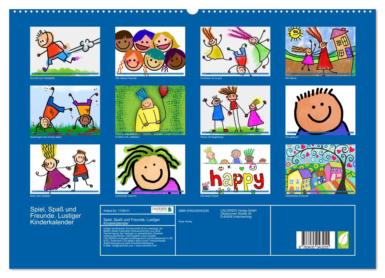 Bild: 9783435043255 | Spiel, Spaß und Freunde. Lustiger Kinderkalender (Wandkalender 2025...