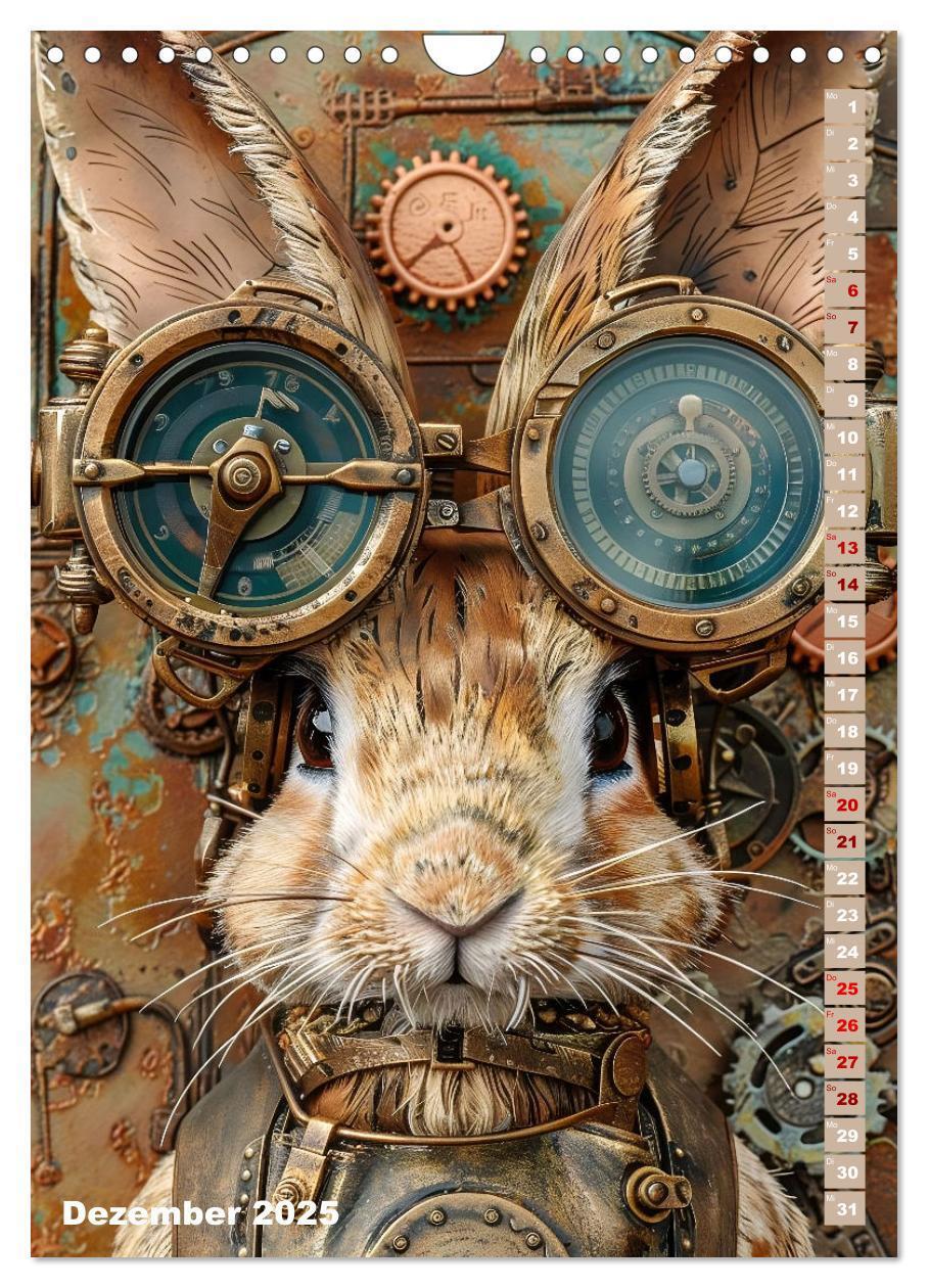 Bild: 9783435649594 | Steampunk Fauna (Wandkalender 2025 DIN A4 hoch), CALVENDO...