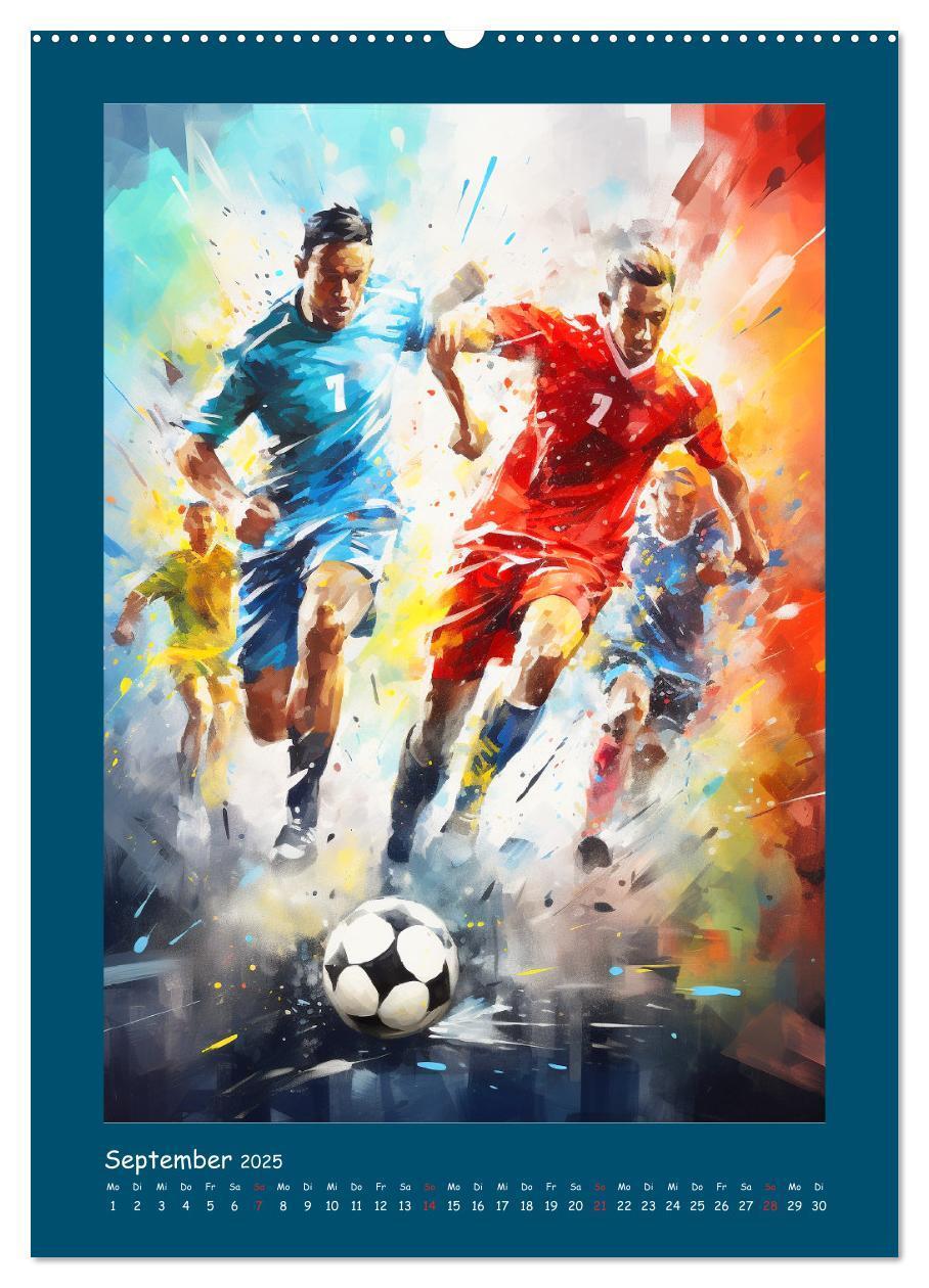 Bild: 9783383806926 | Leidenschaft Fussball. Stadionstimmung im Aquarellstil...