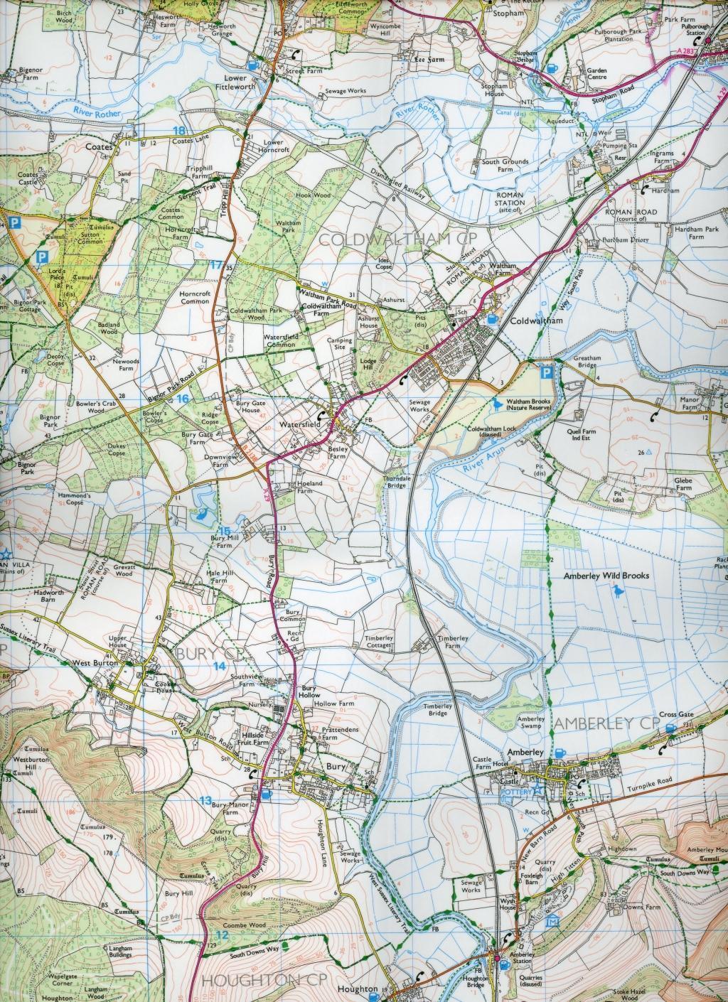 Bild: 9780319469286 | Arundel &amp; Pulborough, Worthing &amp; Bognor Regis | Ordnance Survey | 2015