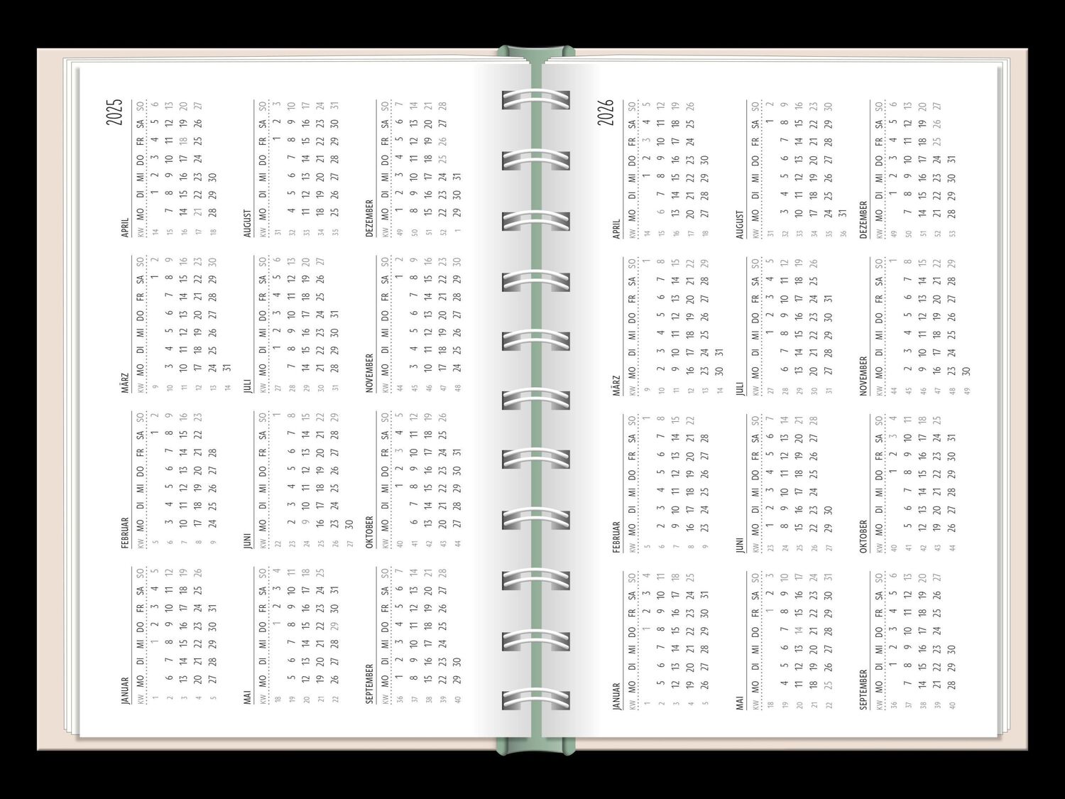 Bild: 9783986360795 | Terminplaner 2025 Hallo Glück | Terminplaner Hardcover | Original