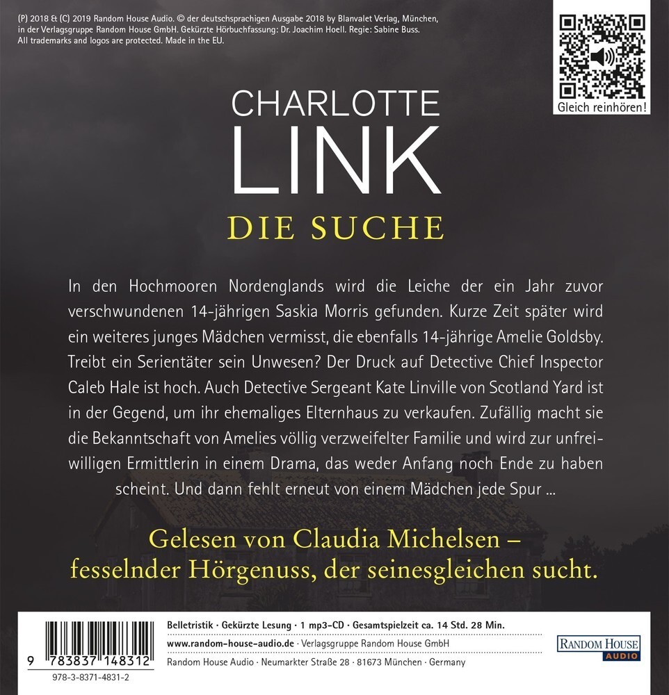 Bild: 9783837148312 | Die Suche, 2 Audio-CD, 2 MP3 | Charlotte Link | Audio-CD | 2 CDs