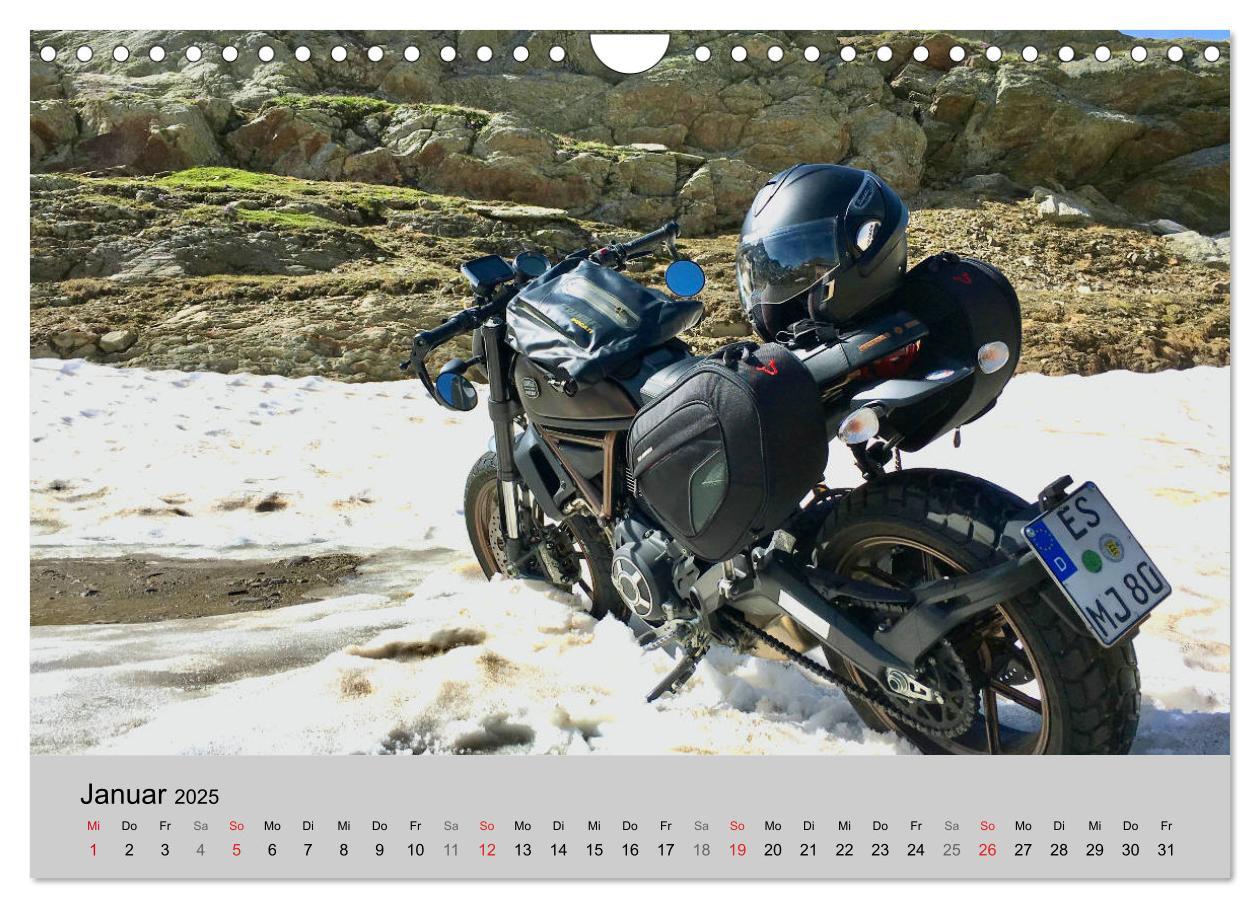 Bild: 9783435178230 | Scrambler Motorräder mit Stil (Wandkalender 2025 DIN A4 quer),...