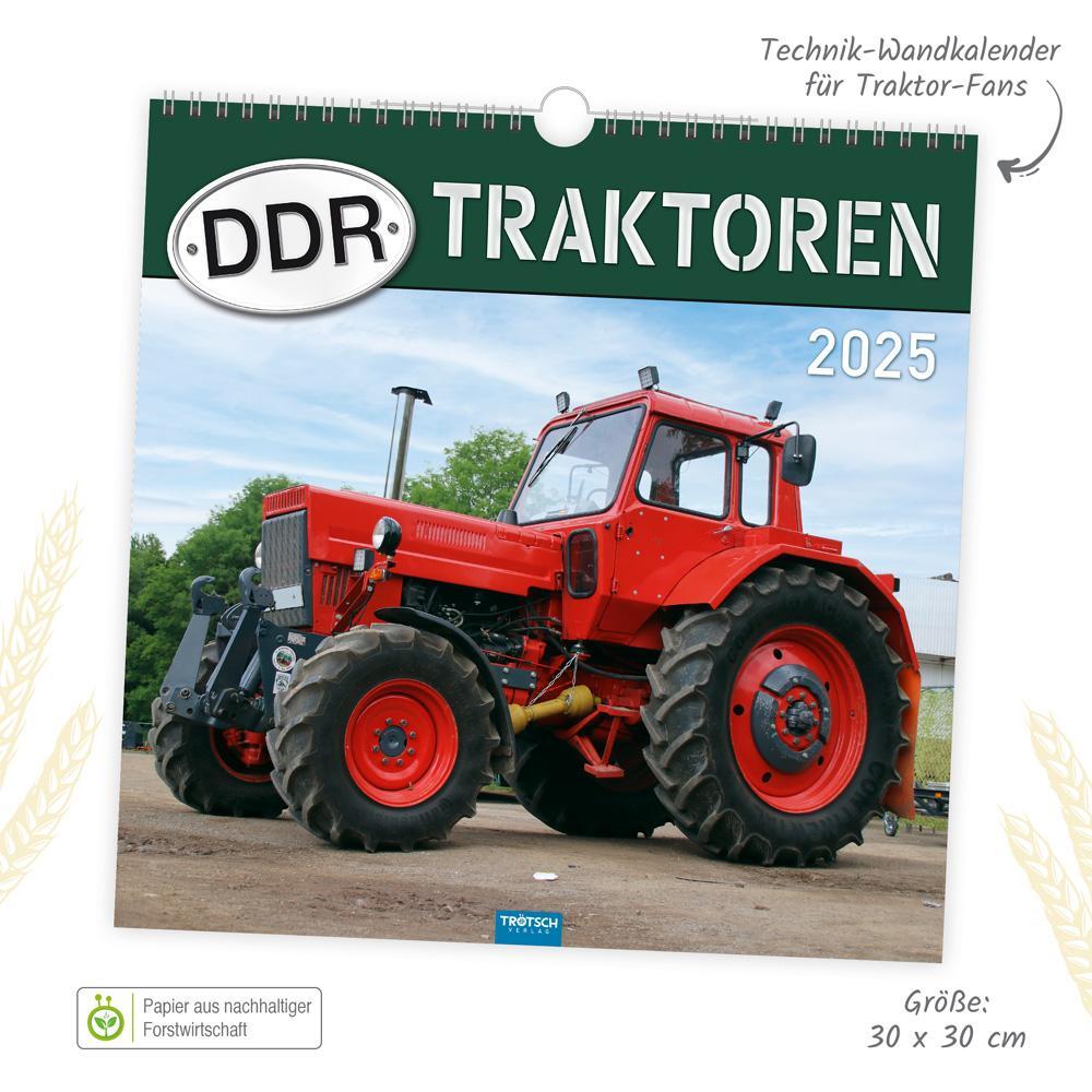 Bild: 9783988022615 | Trötsch Technikkalender DDR-Traktoren 2025 | KG | Kalender | 24 S.